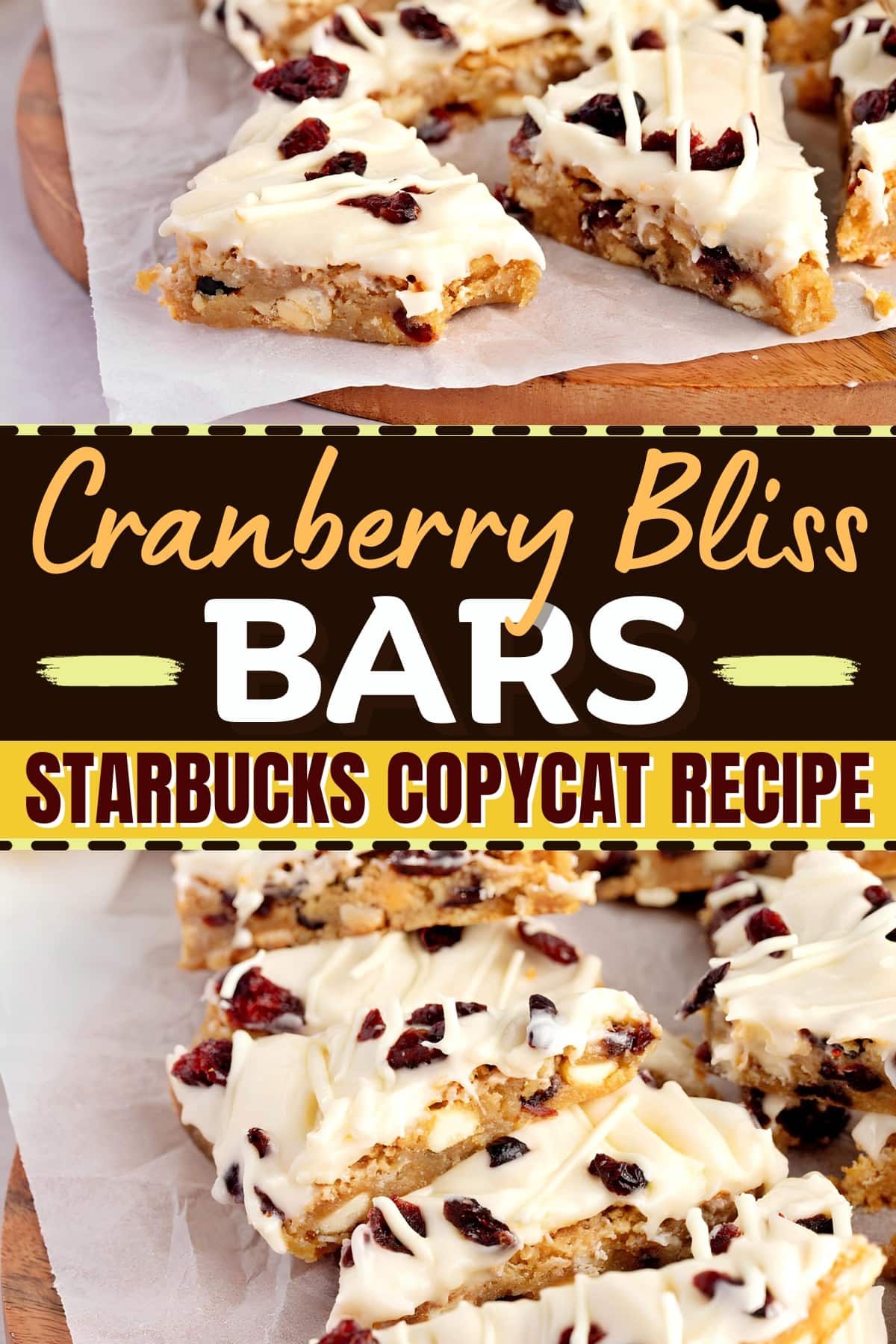 Cranberry Bliss Bars (Starbucks Copycat Recipe)