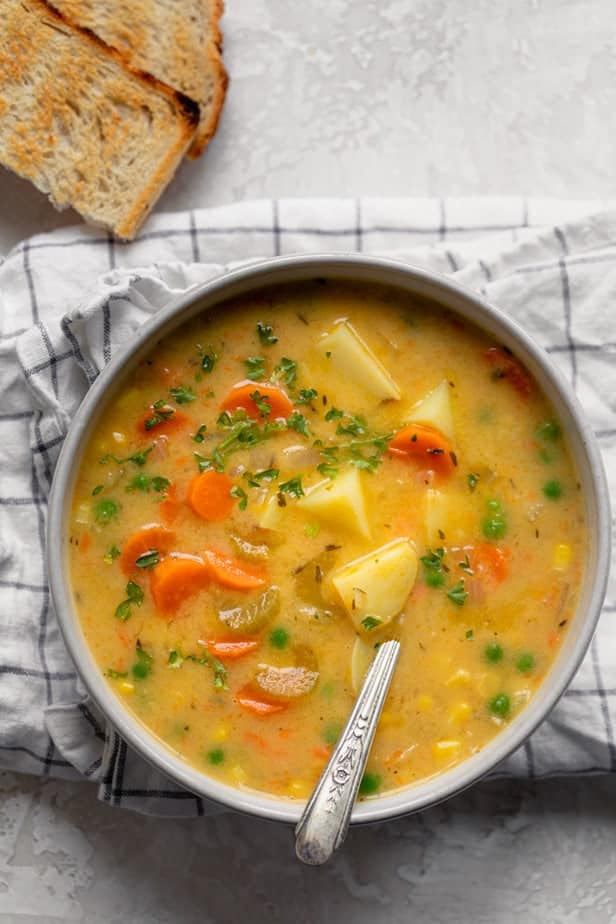 Creamy Vegetable Soup with Carrots and Potatoes