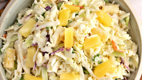 Creamy and Tangy Pineapple Coleslaw