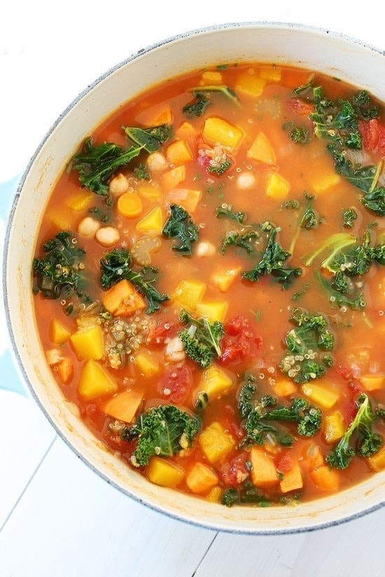 Bowl of Fall Vegetable Quinoa Soup