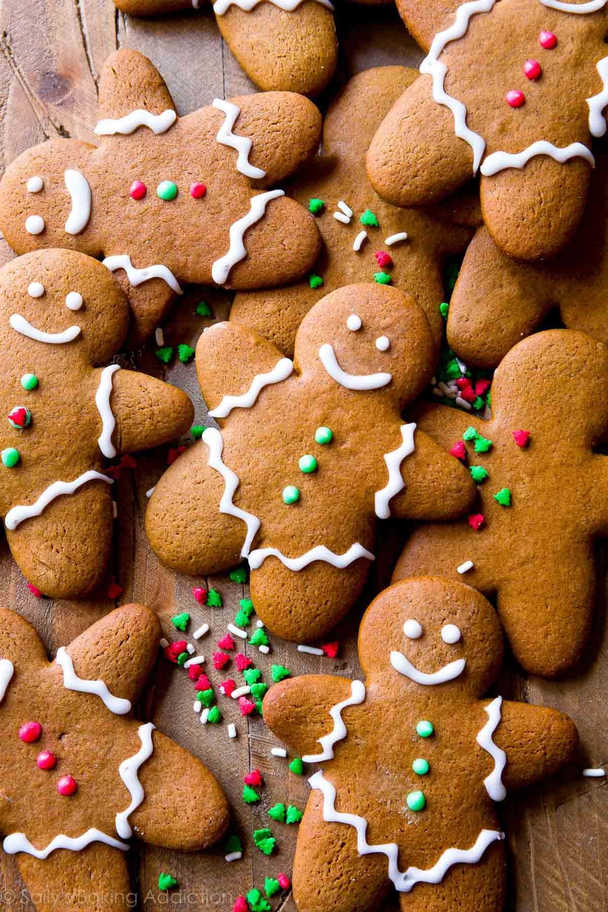Bunch of gingerbread cookies. 