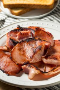 Homemade Cooked Canadian Bacon