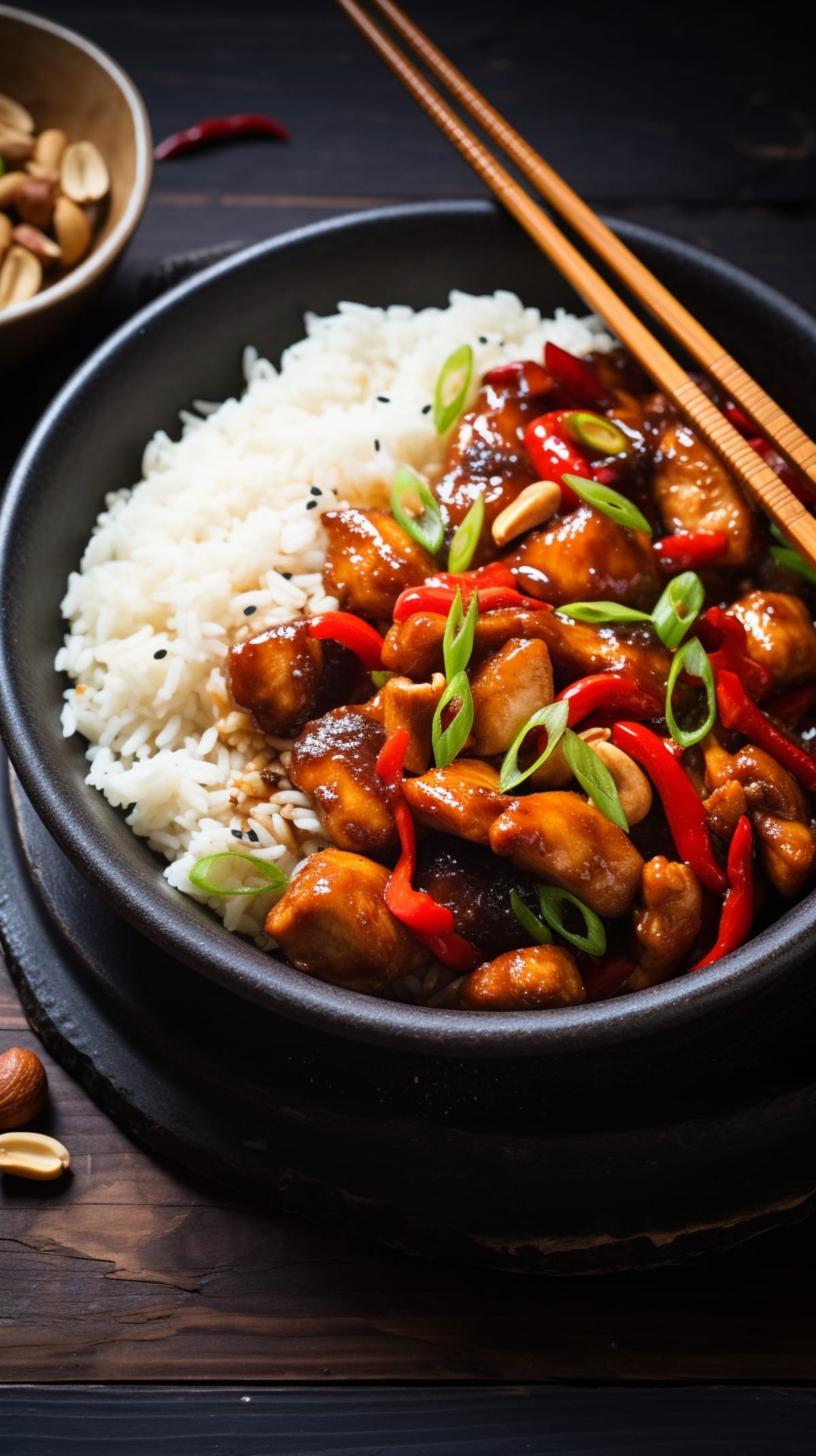Kung Pao Chicken and Rice