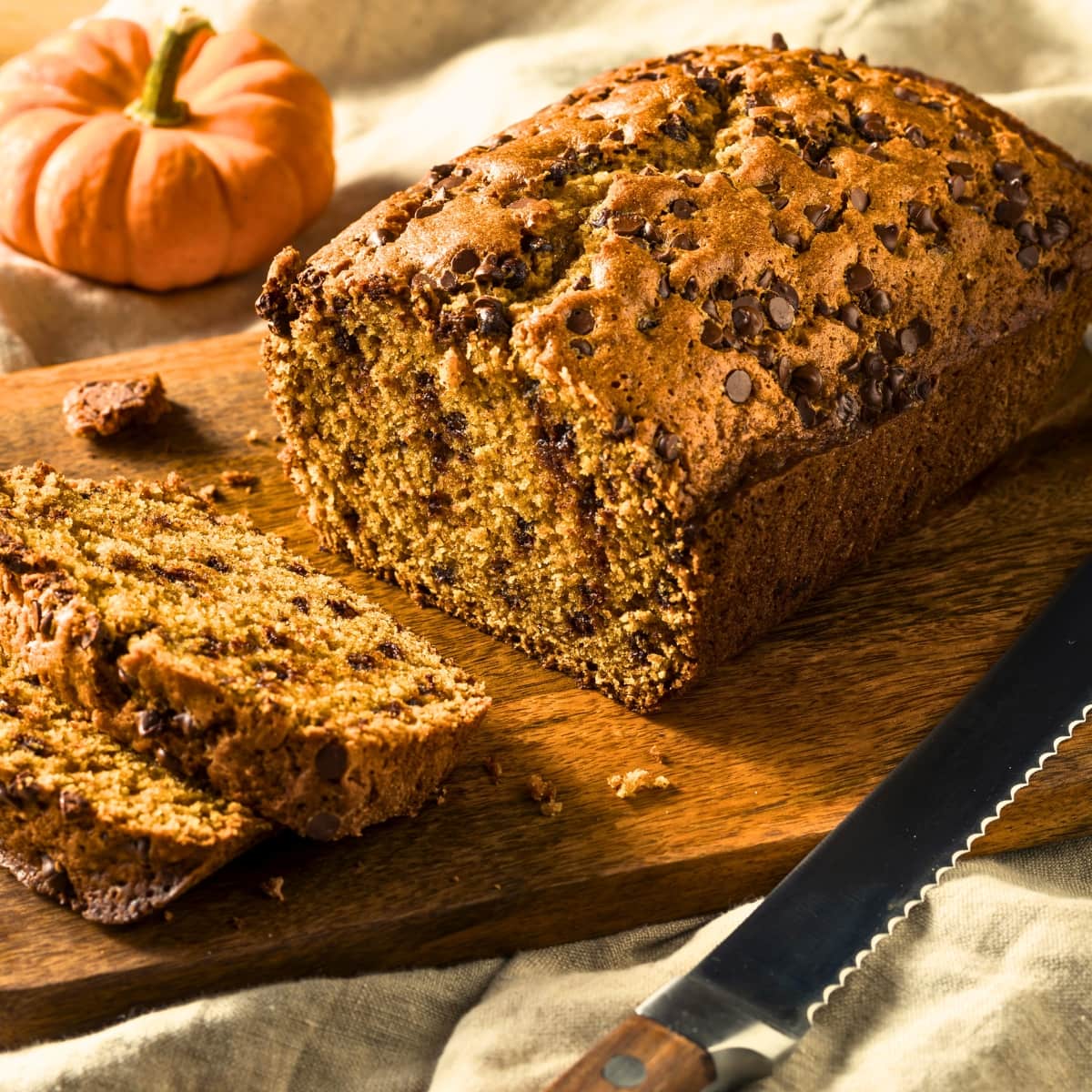 Pumpkin Chocolate Chip Bread Easy Recipe Insanely Good