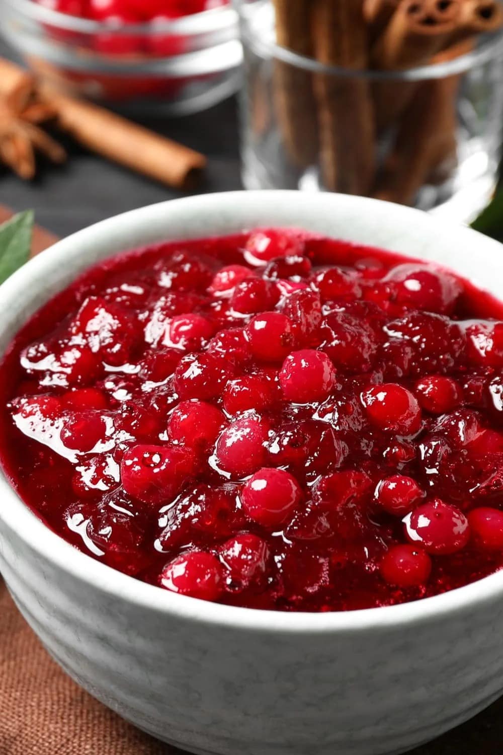 Cranberry sauce  in a bowl