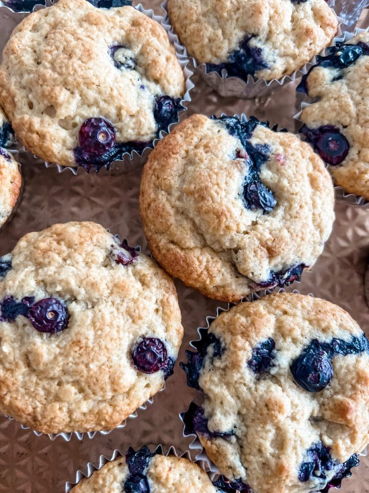Soft and Fluffy Blueberry Muffins