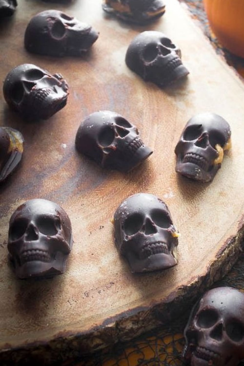 Peanut Butter Stuffed Chocolate Skull Candies