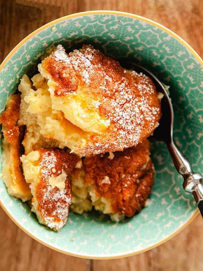 Fluffy Pineapple Cake in a Bowl