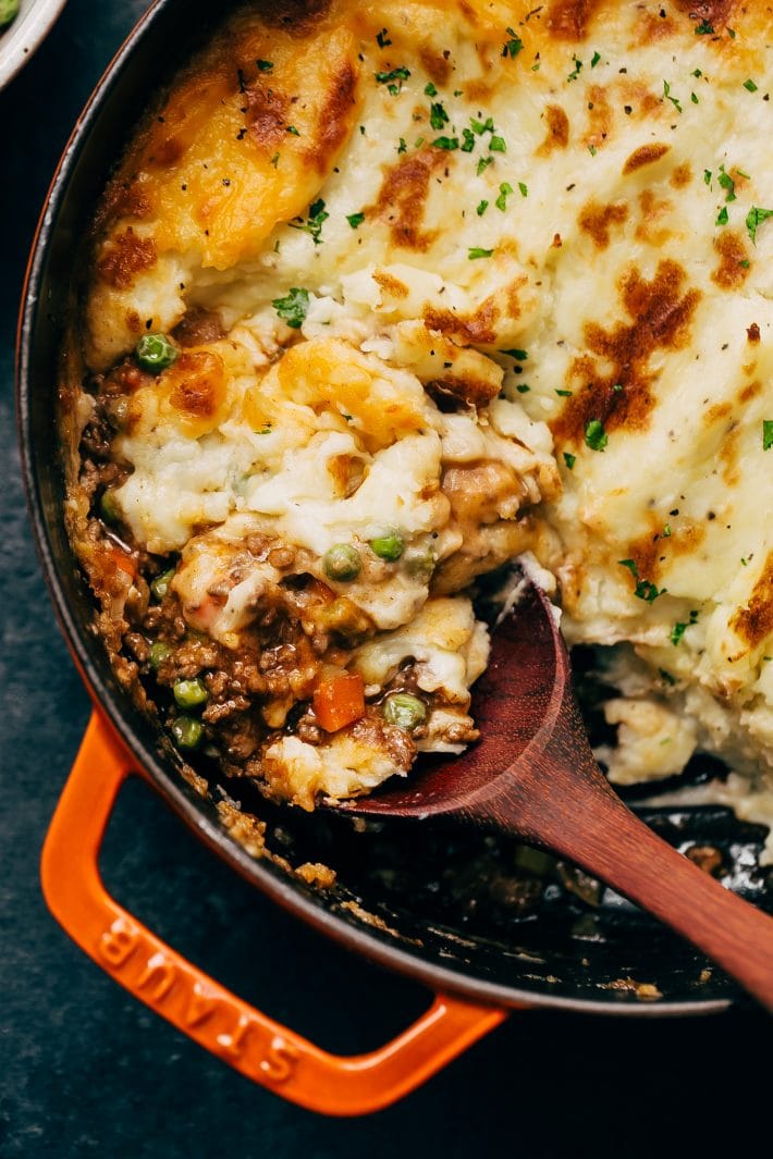 Rustic Homemade Shepherd's Pie with Savory Ground Meat and Vegetables