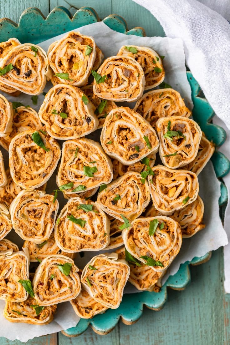 Delightfully Cheesy Mexican Pinwheels with Herbs