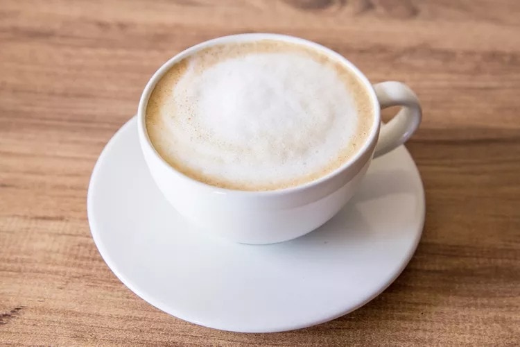 A Cup of Cappuccino with Foamy Milk
