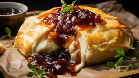 Baked Brie with Onion Jam