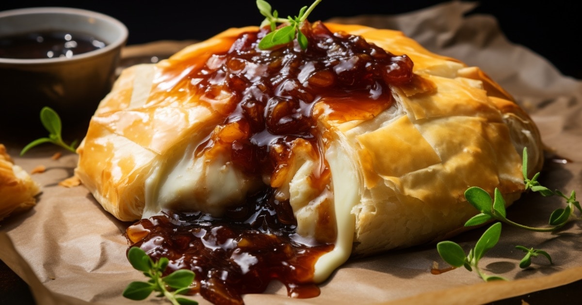 Baked Brie with Onion Jam