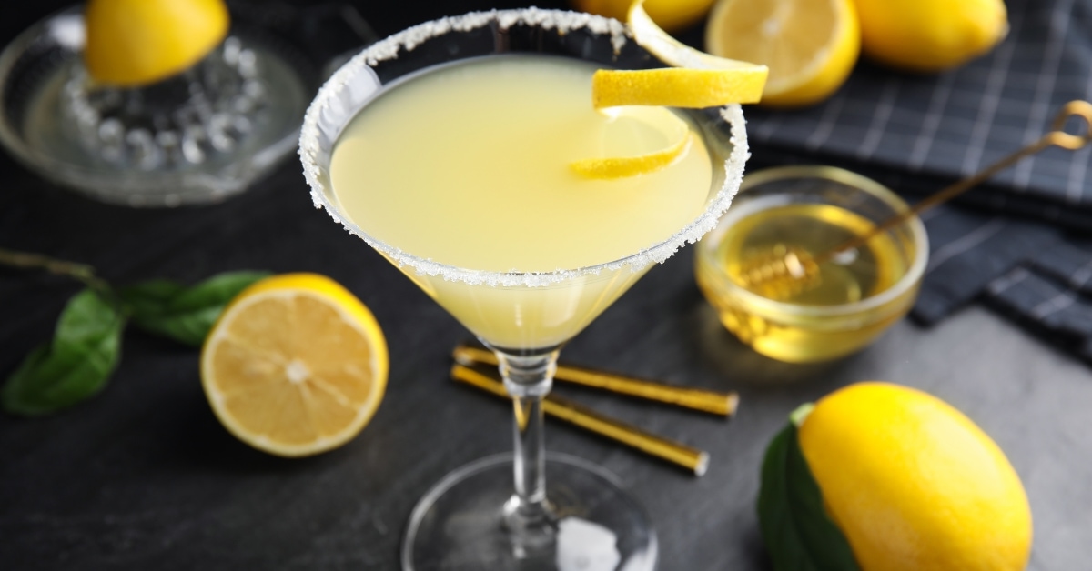 Boozy Refreshing Bee's Knees Cocktail with Salt and Lime