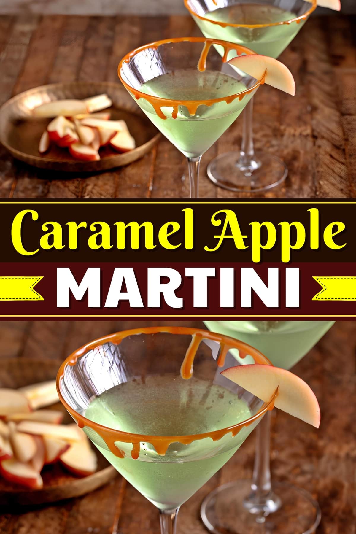 Caramel Apple Martini (Easy Recipe) Insanely Good