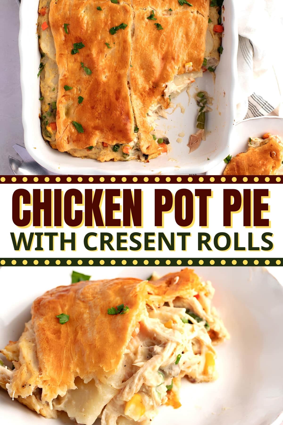Chicken Pot Pie with Crescent Rolls