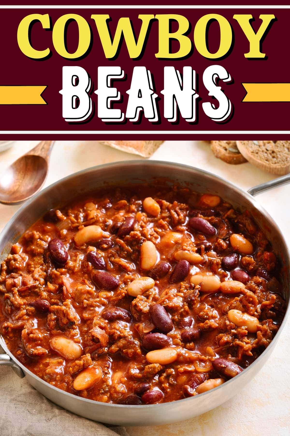 Cowboy Beans (Easy Crockpot Recipe) - Insanely Good