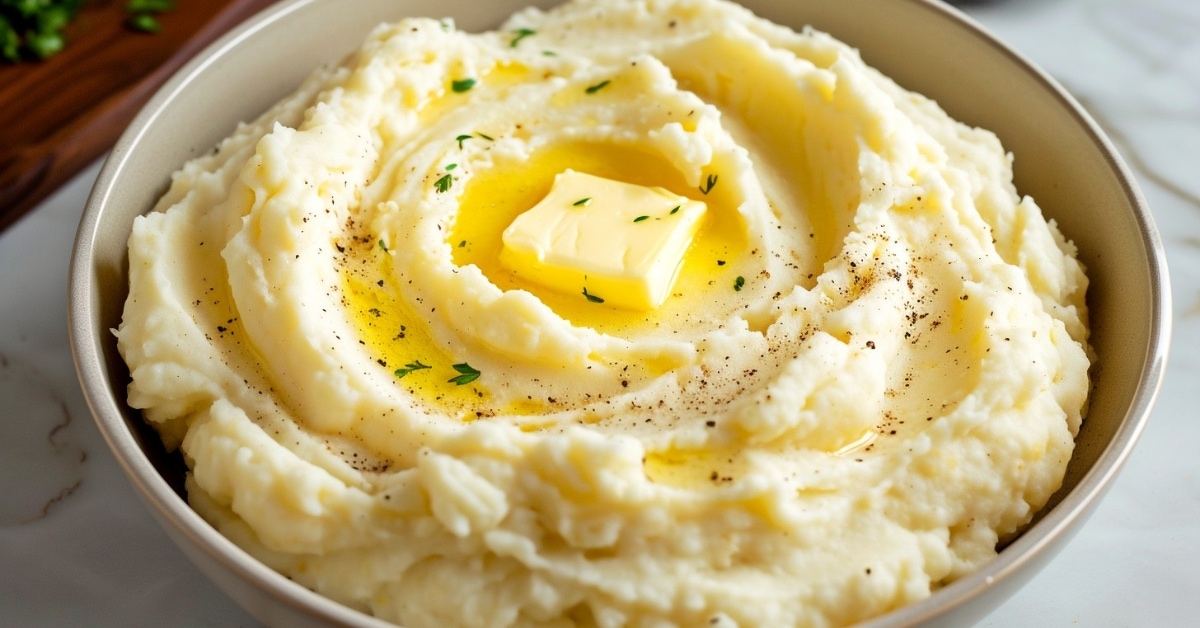 Mashed potatoes in a bowl, a comforting dish everyone will love