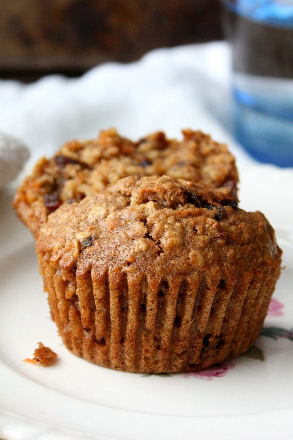 Bunch of muffins with dates. 