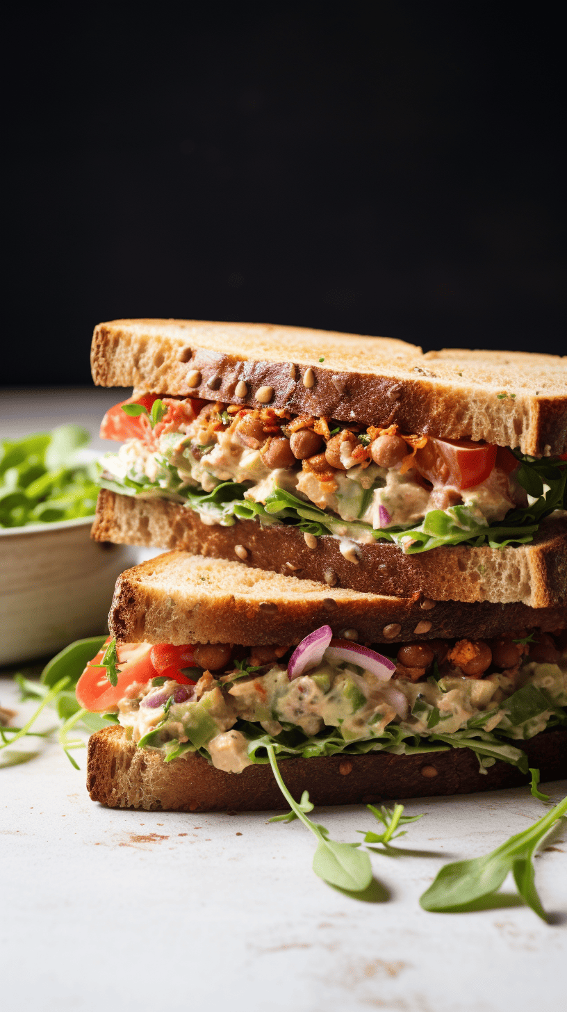 Smashed Chickpea Sandwich