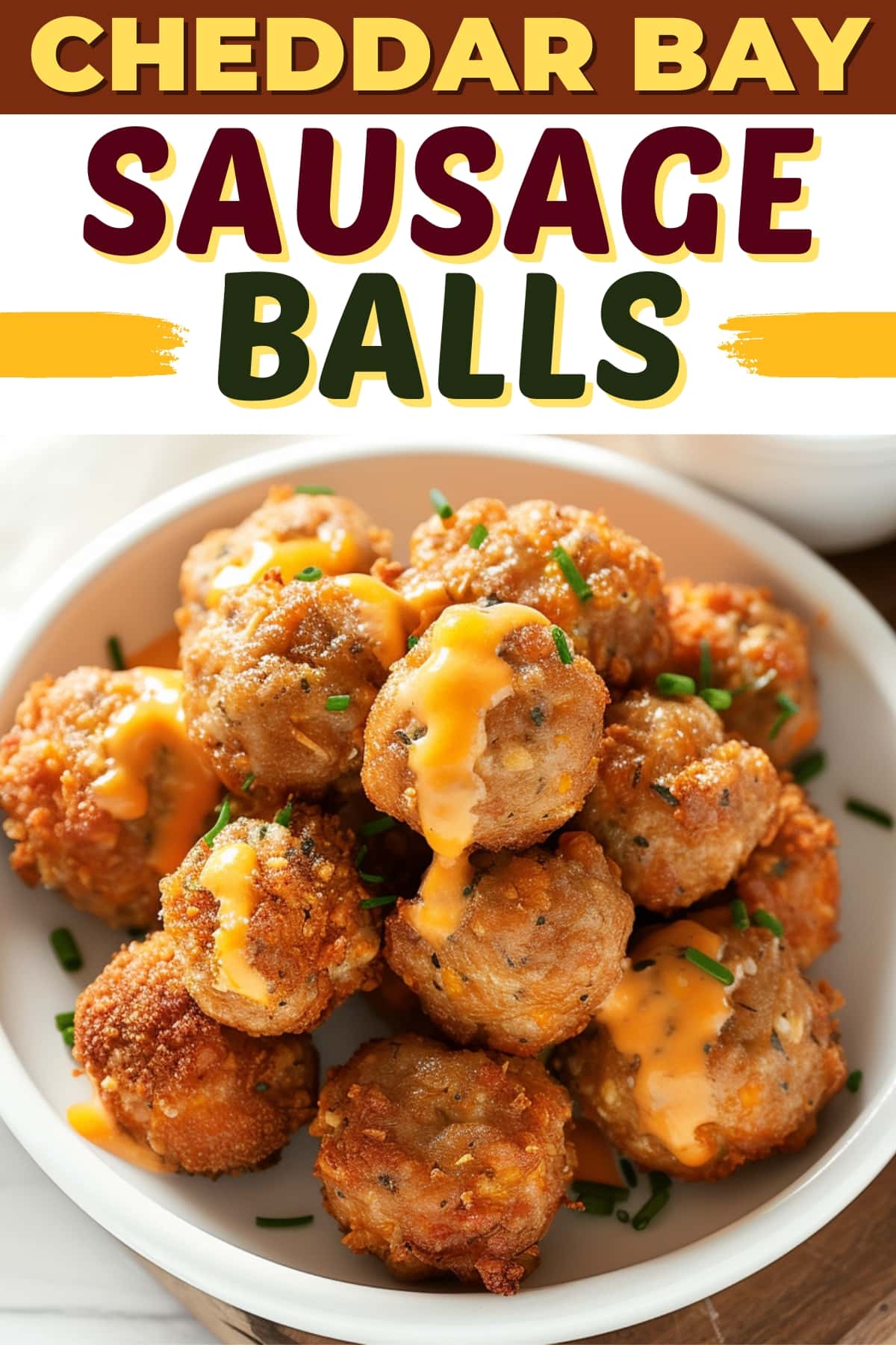 Cheddar Bay Sausage Balls (Just 4 Ingredients) - Insanely Good