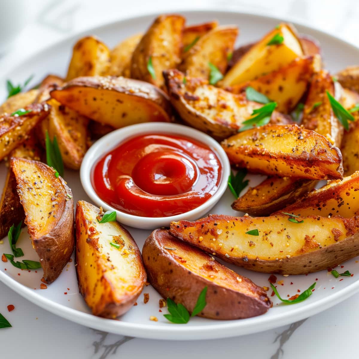 Air Fryer Potato Wedges - Insanely Good