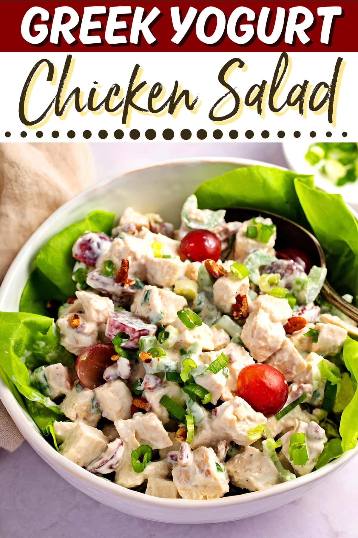 Greek Yogurt Chicken Salad (Healthy & Easy Recipe) - Insanely Good