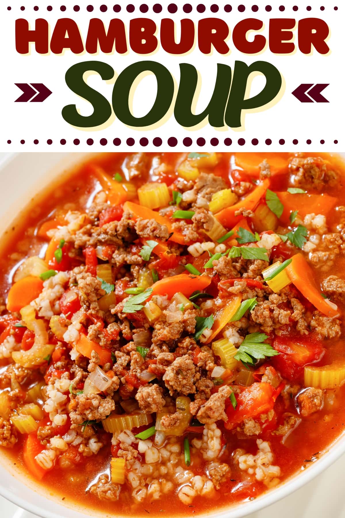 Easy Hamburger Soup Recipe - Insanely Good