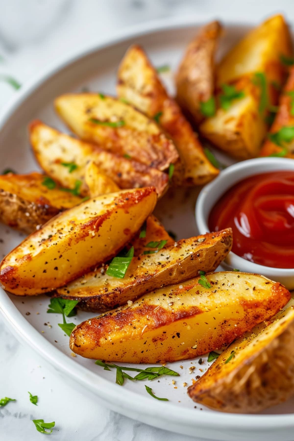 Air Fryer Potato Wedges - Insanely Good