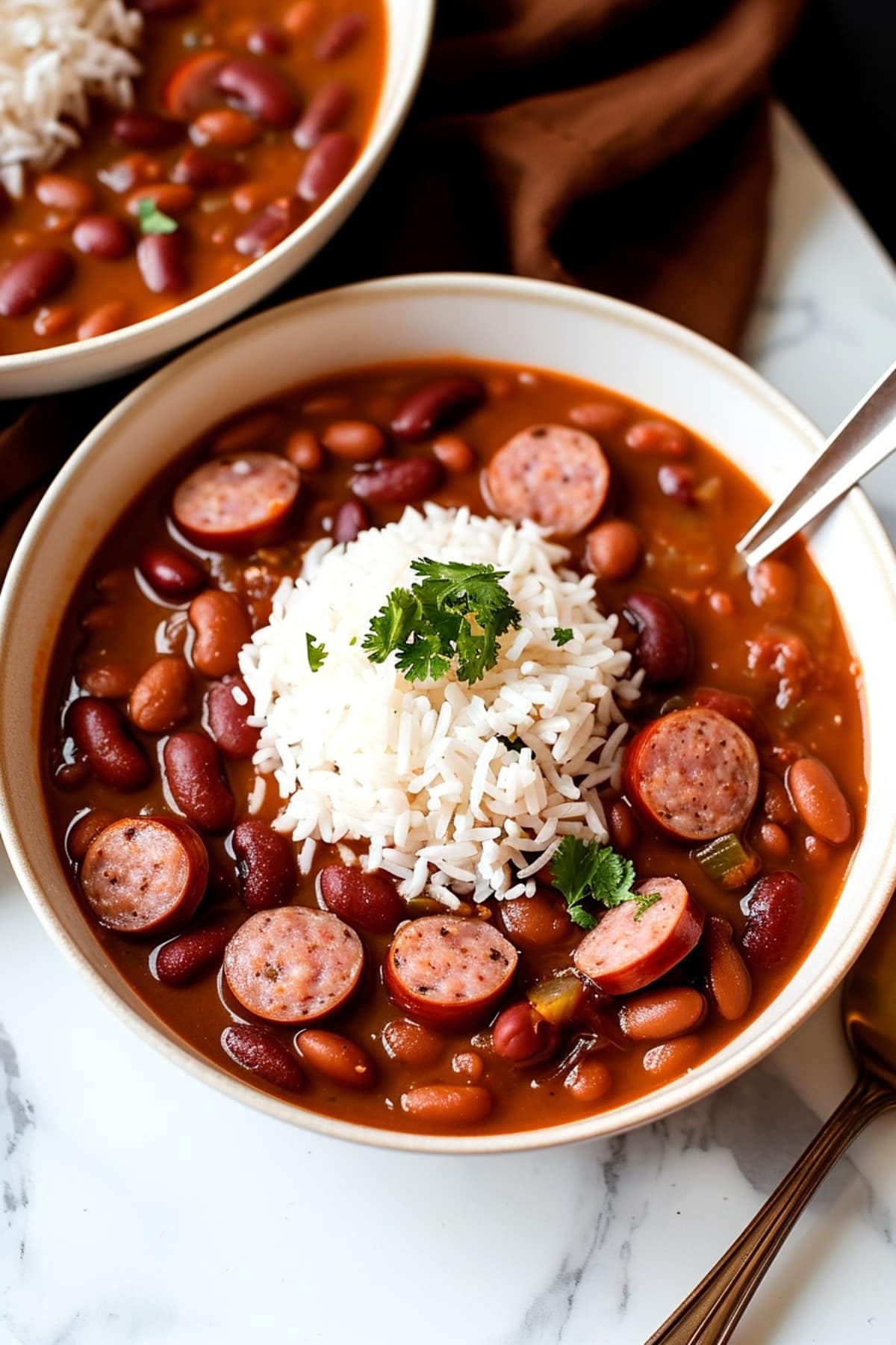 Hearty Red Beans and Rice with Andouille Sausage