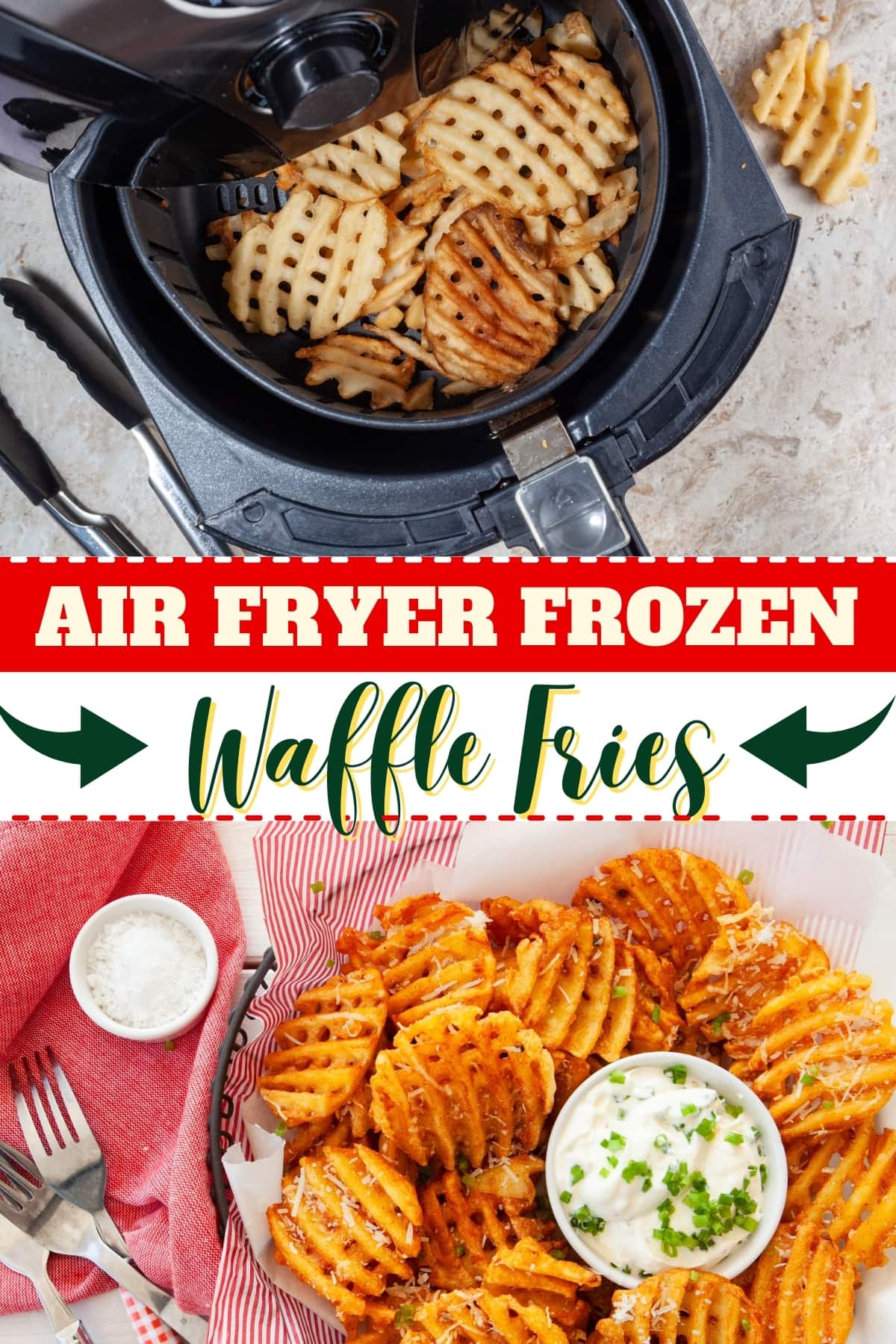 Air fryer frozen waffle fries