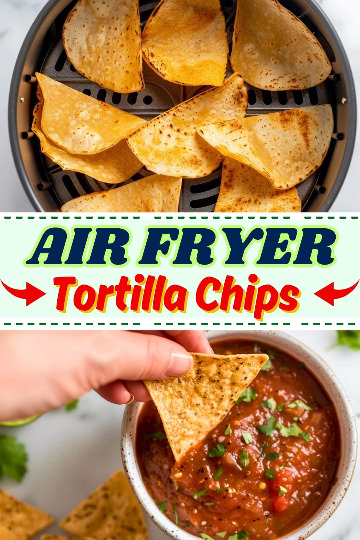 Air fryer tortilla chips