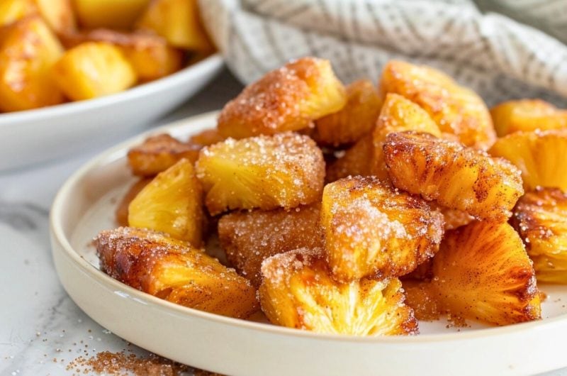 Air Fryer Pineapple (Easy Caramelized Recipe)
