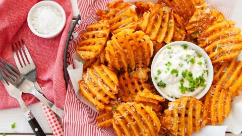 Air fryer waffle fries