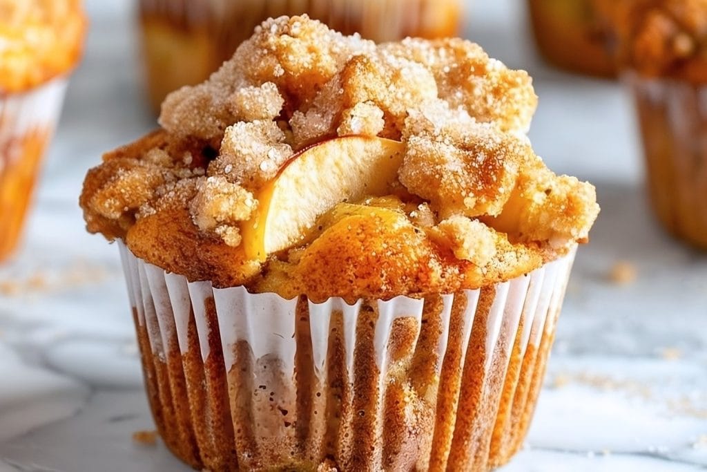 Apple Cinnamon Muffins with crumb topping
