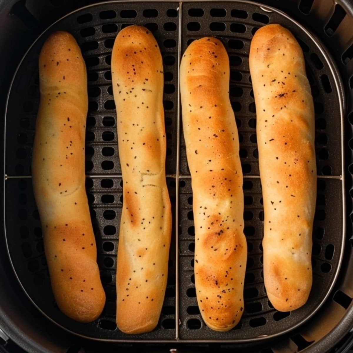 Breadsticks in air fryer.