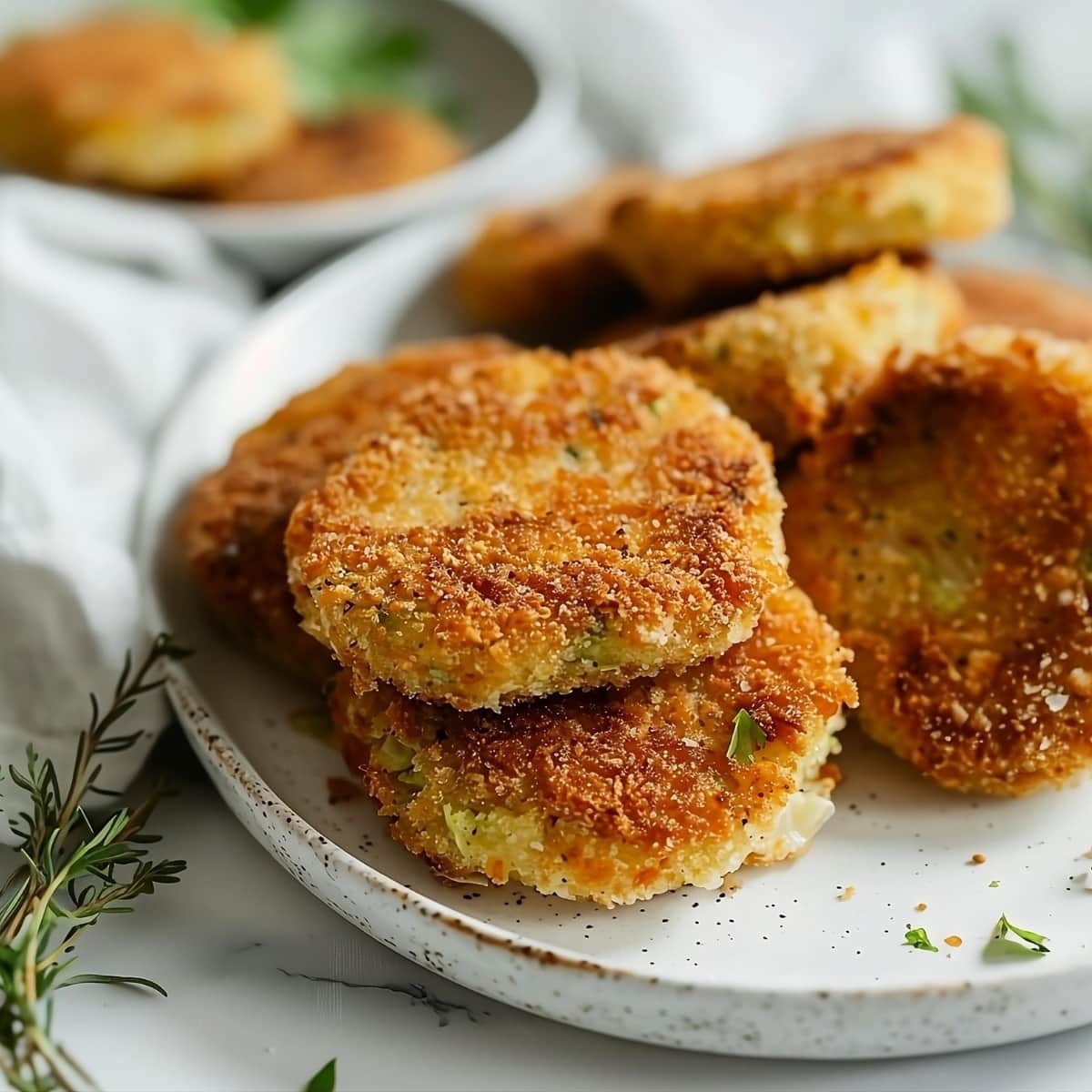Fried Green Tomatoes on a plate