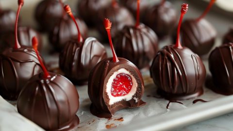 Chocolate covered cherries, a sweet and delightful treat