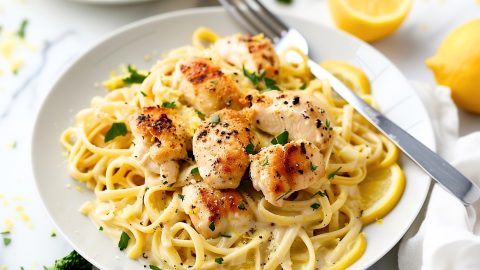 Creamy Lemon Chicken Pasta - Insanely Good