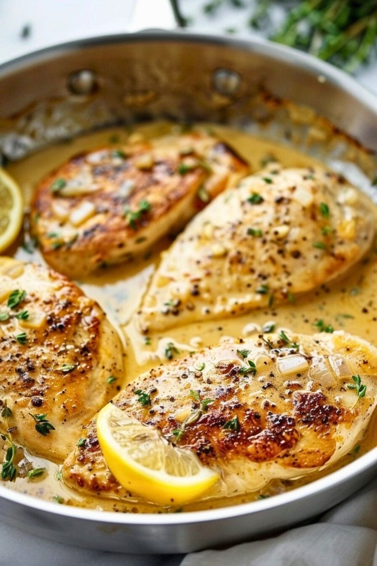 One-Pan Lemon Garlic Chicken with Roasted Vegetables