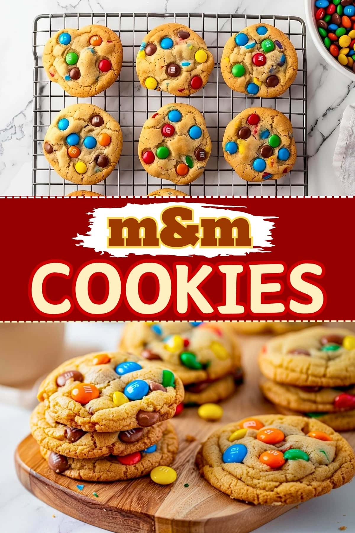 Soft and Chewy M&M Cookies Recipe