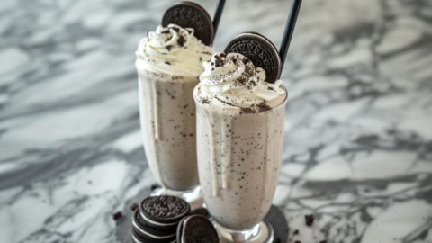 Oreo Shakes on a table