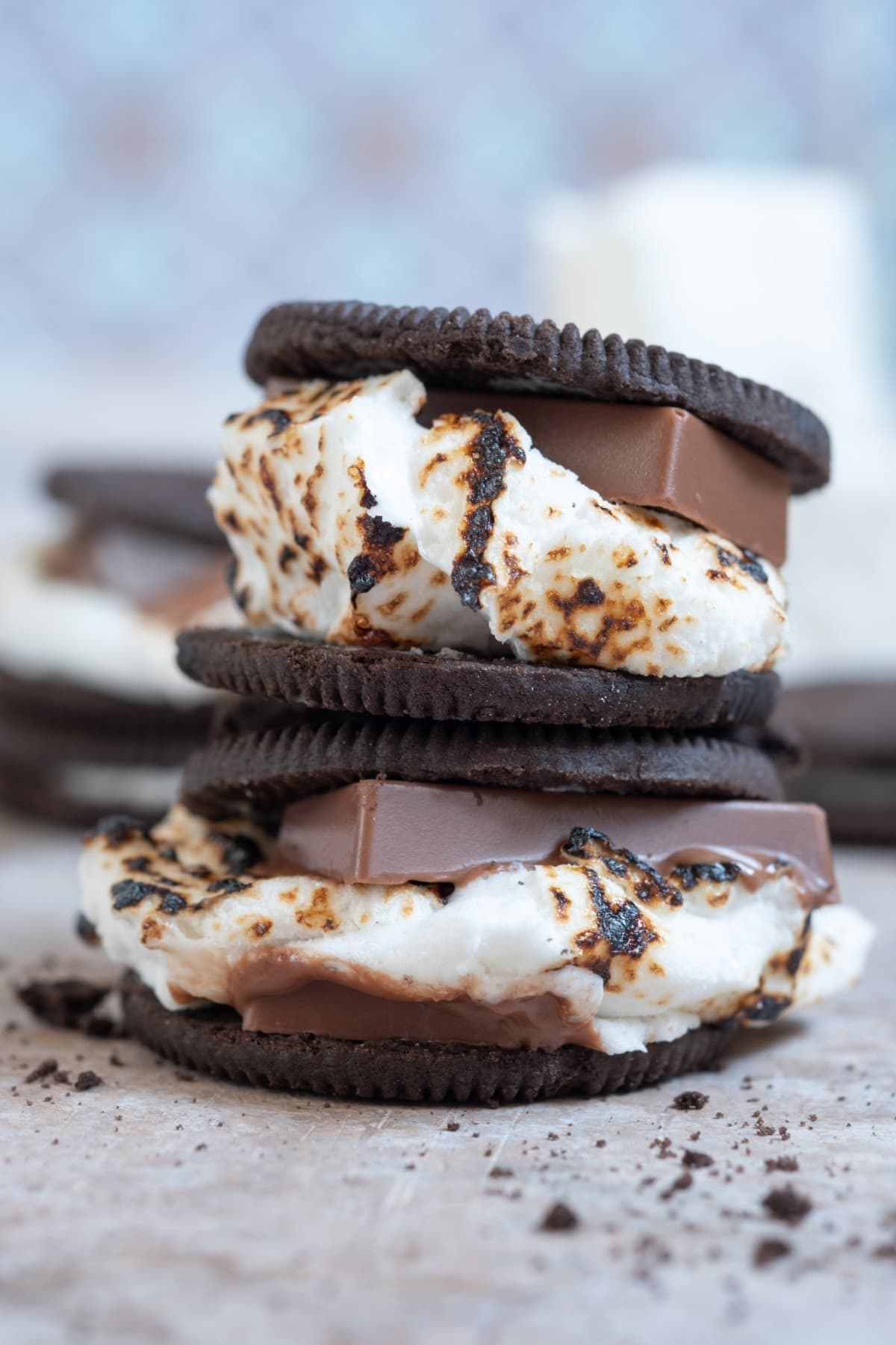 Oreo Smores with Hershey's chocolate and marshmallow