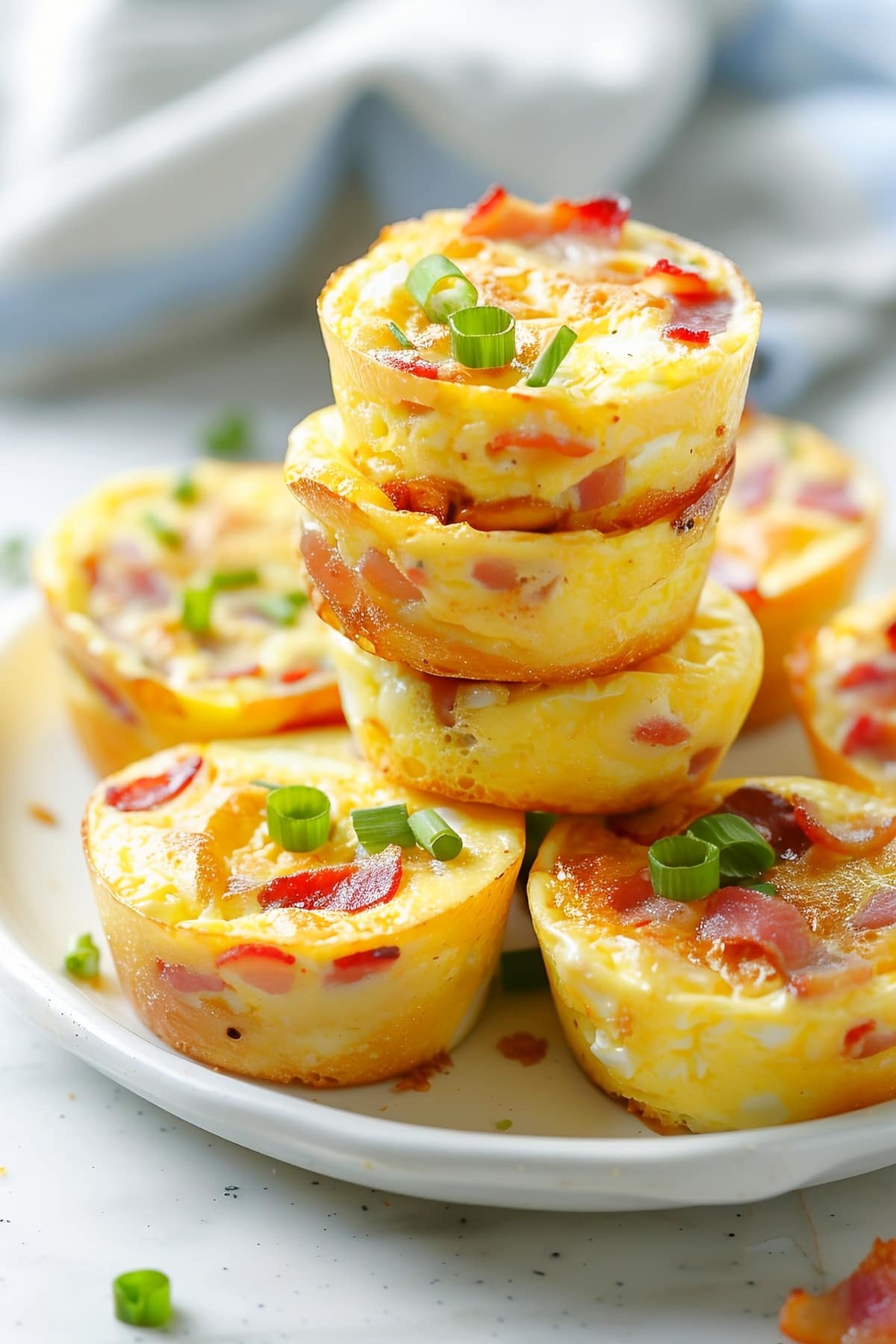 Rich and savory homemade starbucks egg bites with bacon