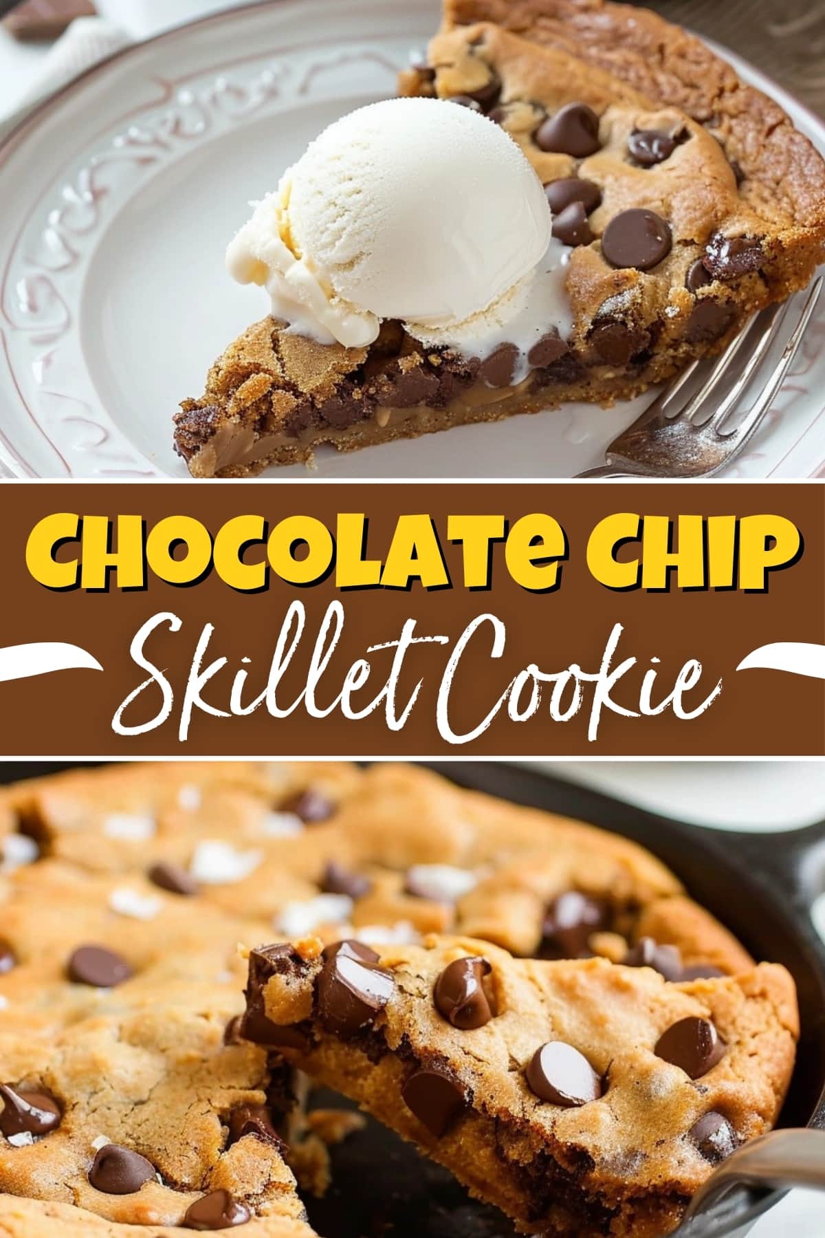 Chocolate Chip Skillet Cookie (Pizookie Recipe)