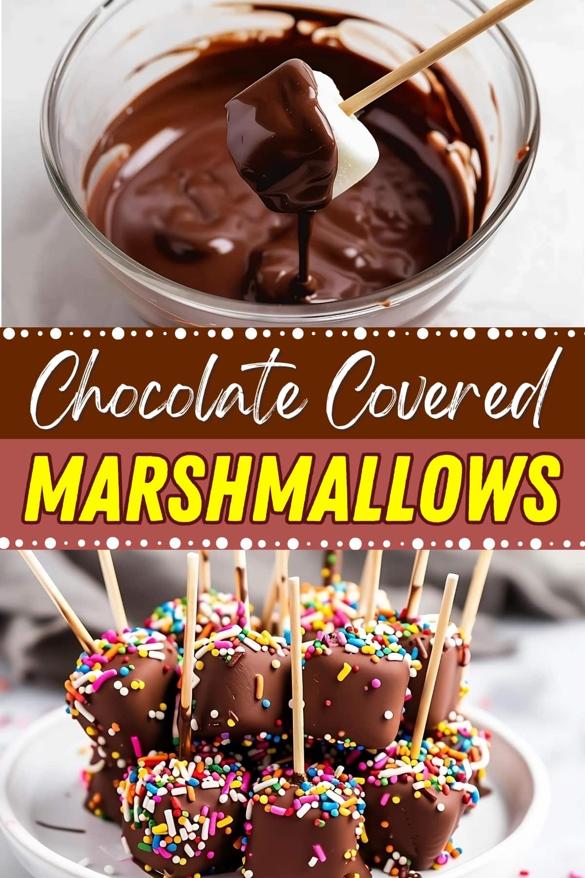 Chocolate covered marshmallows.