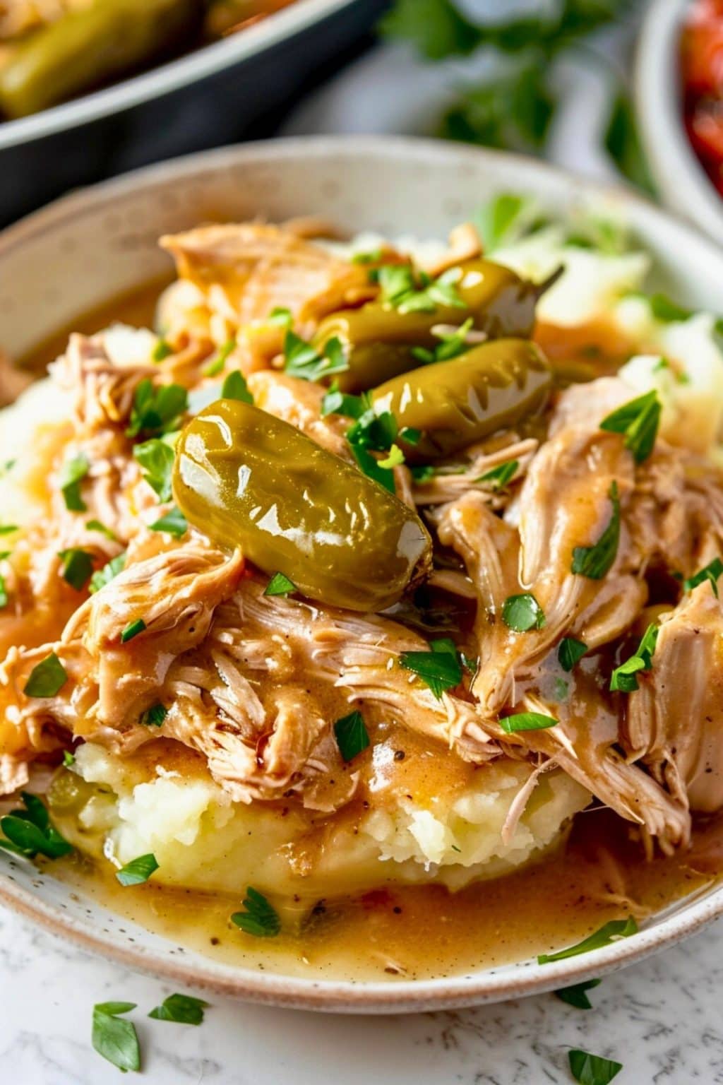 Crockpot Mississippi Chicken - Insanely Good