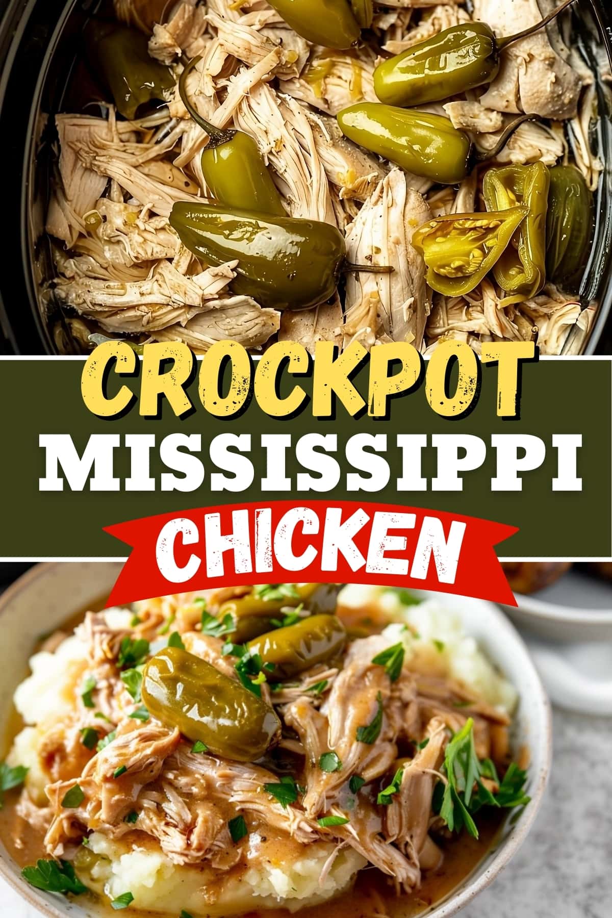 Crockpot Mississippi chicken.
