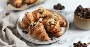 Cookie Croissants on a plate