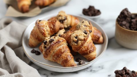 Cookie Croissants on a plate